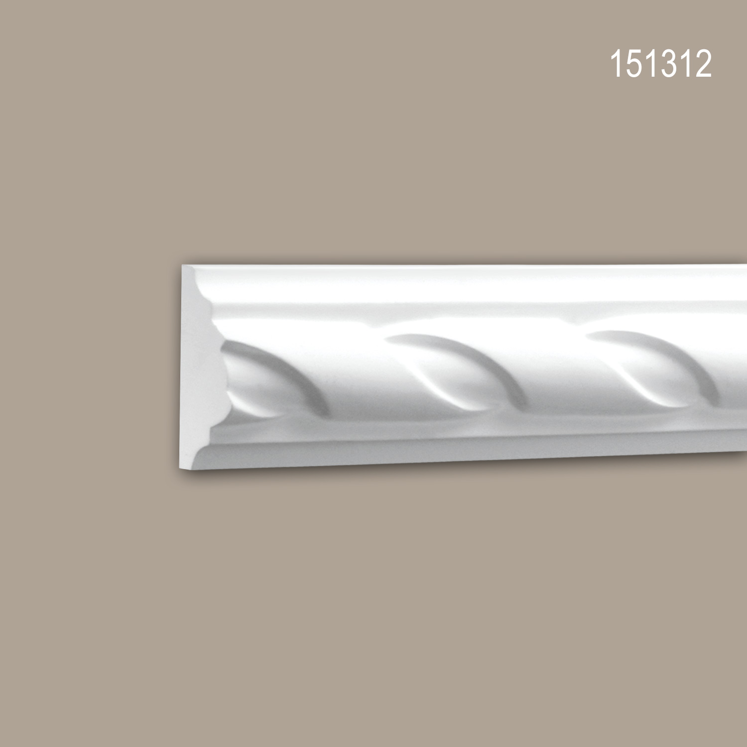 Stuckleisten : Wand- und Friesleiste PROFHOME 151312 Stuckleiste Zierleiste  Wandleiste Neo-Empire-Stil weiß 2 m